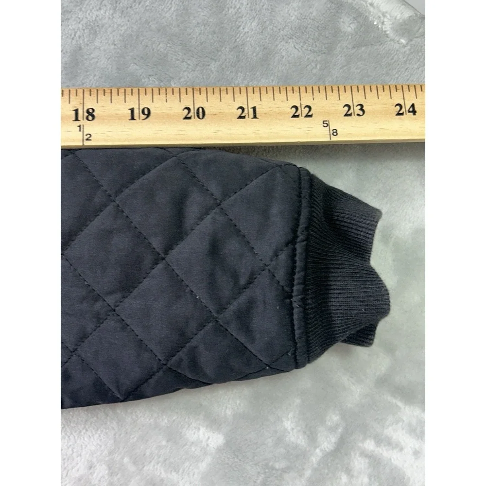 BYLT Quilted Bomber Jacket Mens Small Black Quilted Puffer Premium Basics